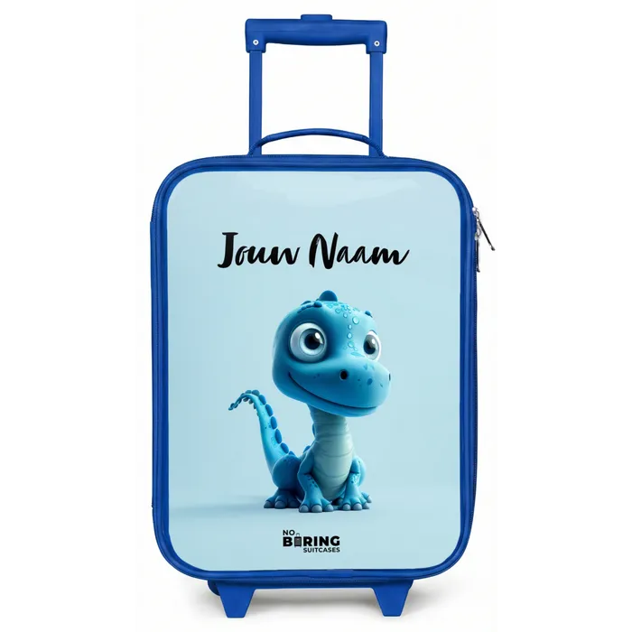 Blije Bronto Kinderkoffer - Blauw klein -zz3dotto
