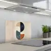 Cirkels - Abstract - Kleurrijk keuken achterwand spatscherm klein -3d_schuin