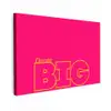 Minimalistisch - Roze - Dream big - Grafisch canvas 2cm klein -z3d
