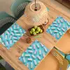 Spekjes - Pastel - Snoep - Blauw Placemat vinyl groot -zzsfeer5_Kitchenyeah-website