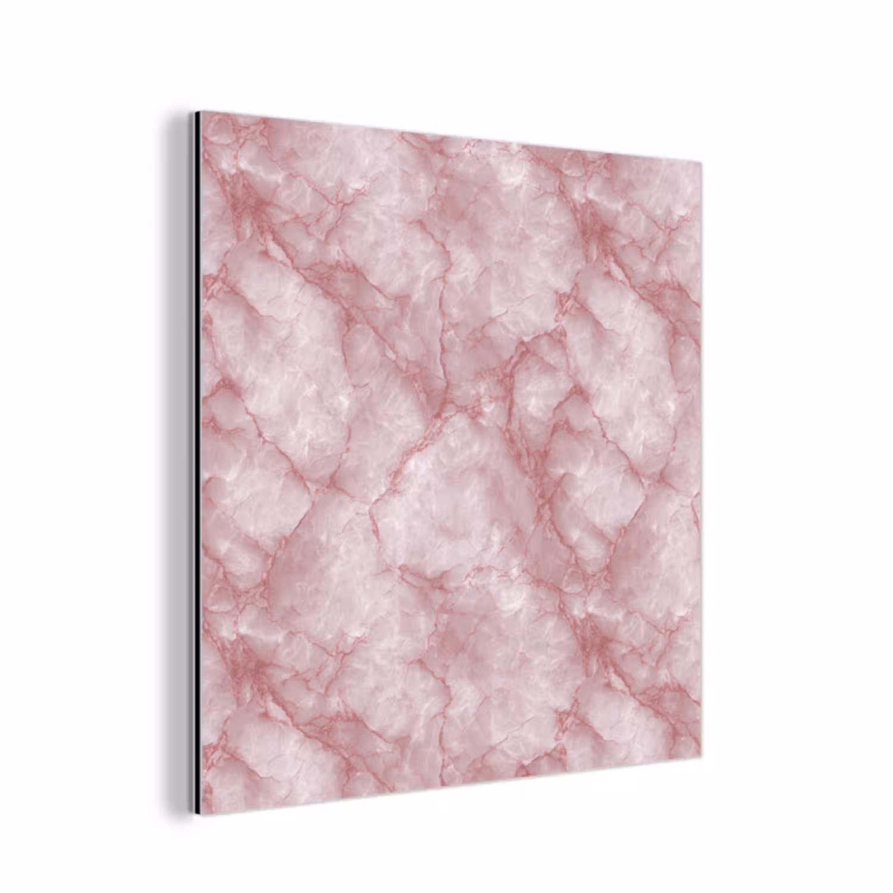 Roze - Kwartsmarmer - Aders aluminium wit klein 46 -3d