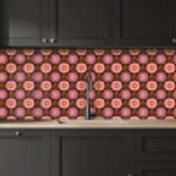 Retro - Madelief - Roze keuken achterwand 2 middel 871 -sfeer1