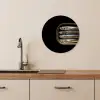 Sardines - Blik - Zwart - Vissen KitchenYeah - Keuken - Wandcirkel Forex klein -sfeer3