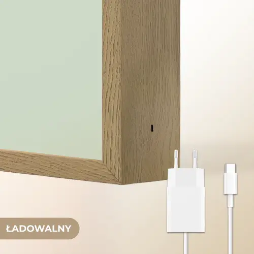 Staart - Dino - Minimalistisch - Blauw Light Box met batterij (Wandlamp kind) middel -USP_websiteoplaadbaarNL