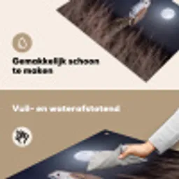 Kerkuil - Maan - Nacht Inductie beschemer met haakjes klein -ky-schoon-nl