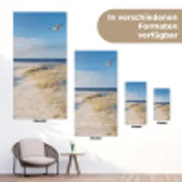 Mooie Strandvlucht tuinposter los doek klein -Xsfeer9_DE