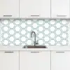 Patroon - Lijn - Design - Hexagon keuken achterwand 2 middel 871 -3d