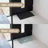 Quote  - Blauwgrijs Deurmat klein -voor-na_NL