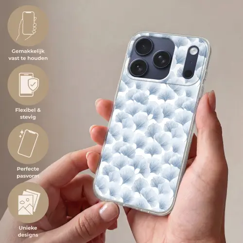 Waaier - Modern - Blauw Telefoonhoesje iPhone 17 Pro klein 878 -sfeer3_NL