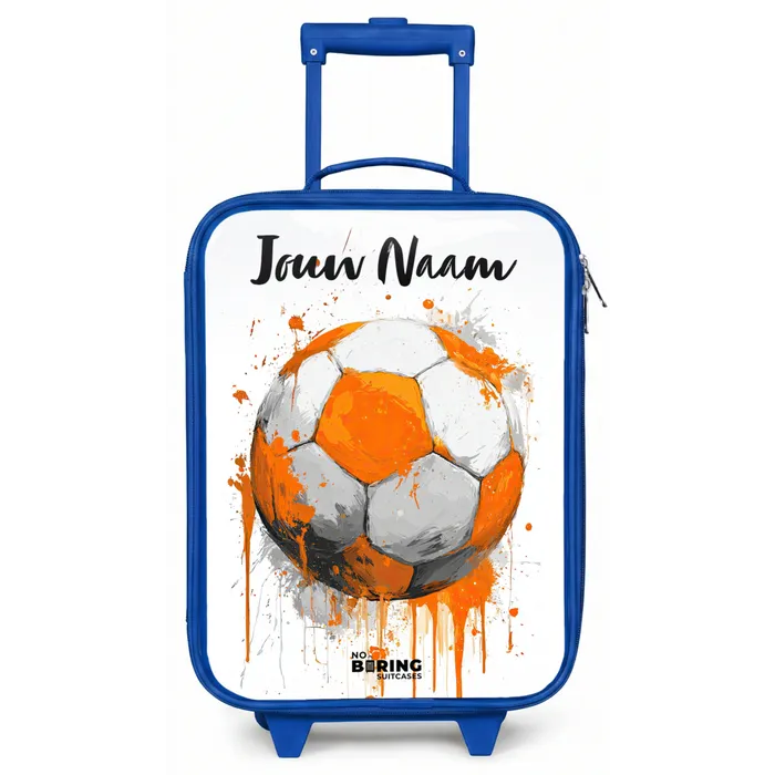 Voetbalvibes - Verf - Oranje Kinderkoffer - Blauw klein -zz3dotto