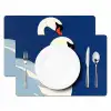Zwaan - Wit - Snavel - Illustratie Placemat vinyl groot -zzsfeer2_Kitchenyeah-website