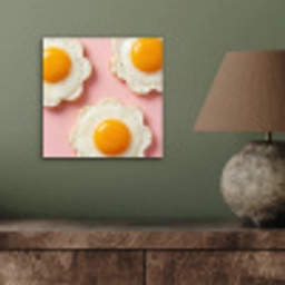Eieren - Bloem - Roze aluminium wit klein -sfeer2