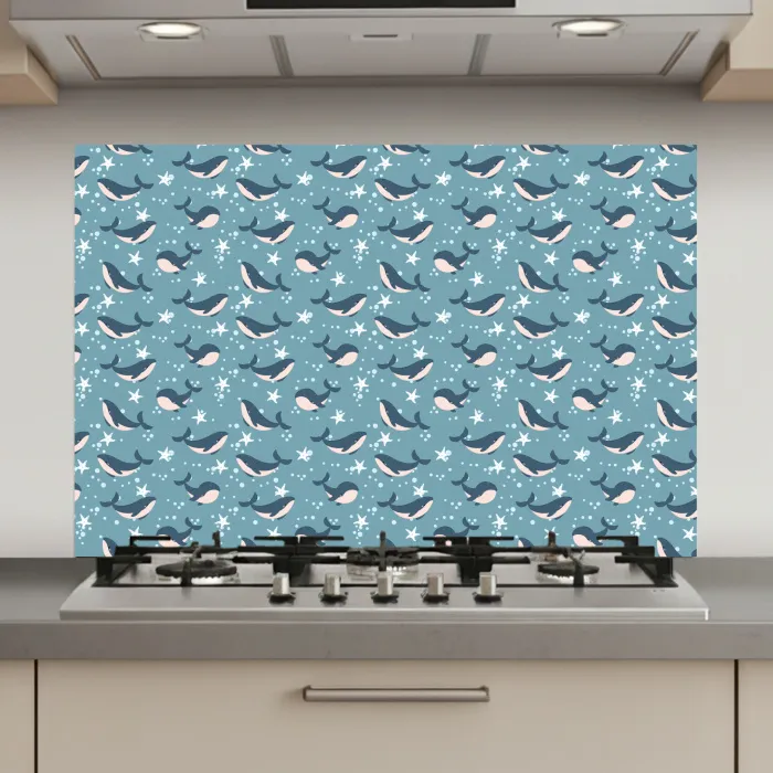 Klein - Oceaan - Walvis - Zeester keuken achterwand spatscherm klein 900 -3d_website