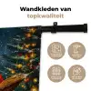 Kerstman - Kerst - Winter - Kerstboom Wandkleed katoen klein -sfeer2
