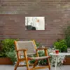 Wabi sabi - Beige - Plant Tuinposter op houten frame 2 cm dik klein -sfeer3
