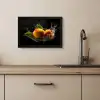 Mango - Fruit - Water - Zwart - Bladeren KitchenYeah - Keuken - Fotolijst klein -sfeer2