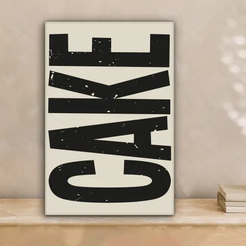 Beige - Japandi - Cake - Decoratie canvas 2cm klein -sfeer1