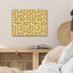 Geel - Beige - Patroon PET vilt klein 837 -sfeer3