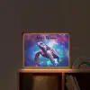 Schildpad - Dier - Galaxy - Ruimte Light Box met batterij (Wandlamp kind) middel -sfeer1_kind
