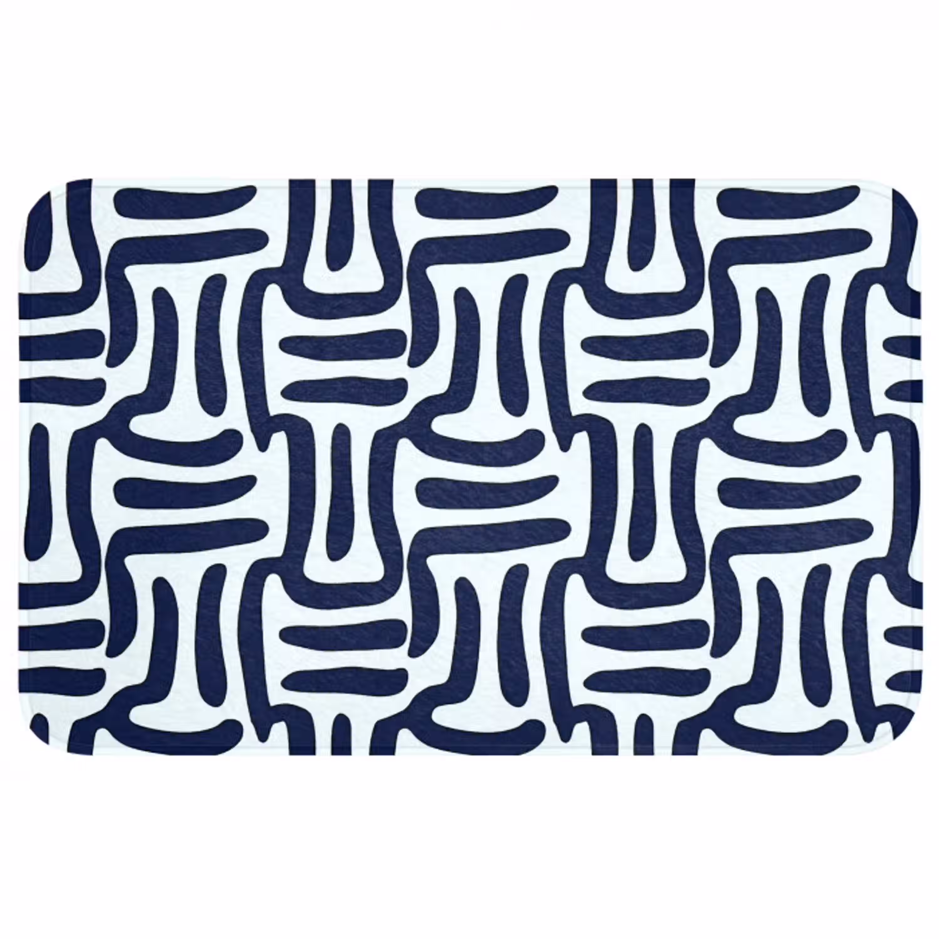 Abstract - Modern - Blauw WCmat middel 1009 -3d