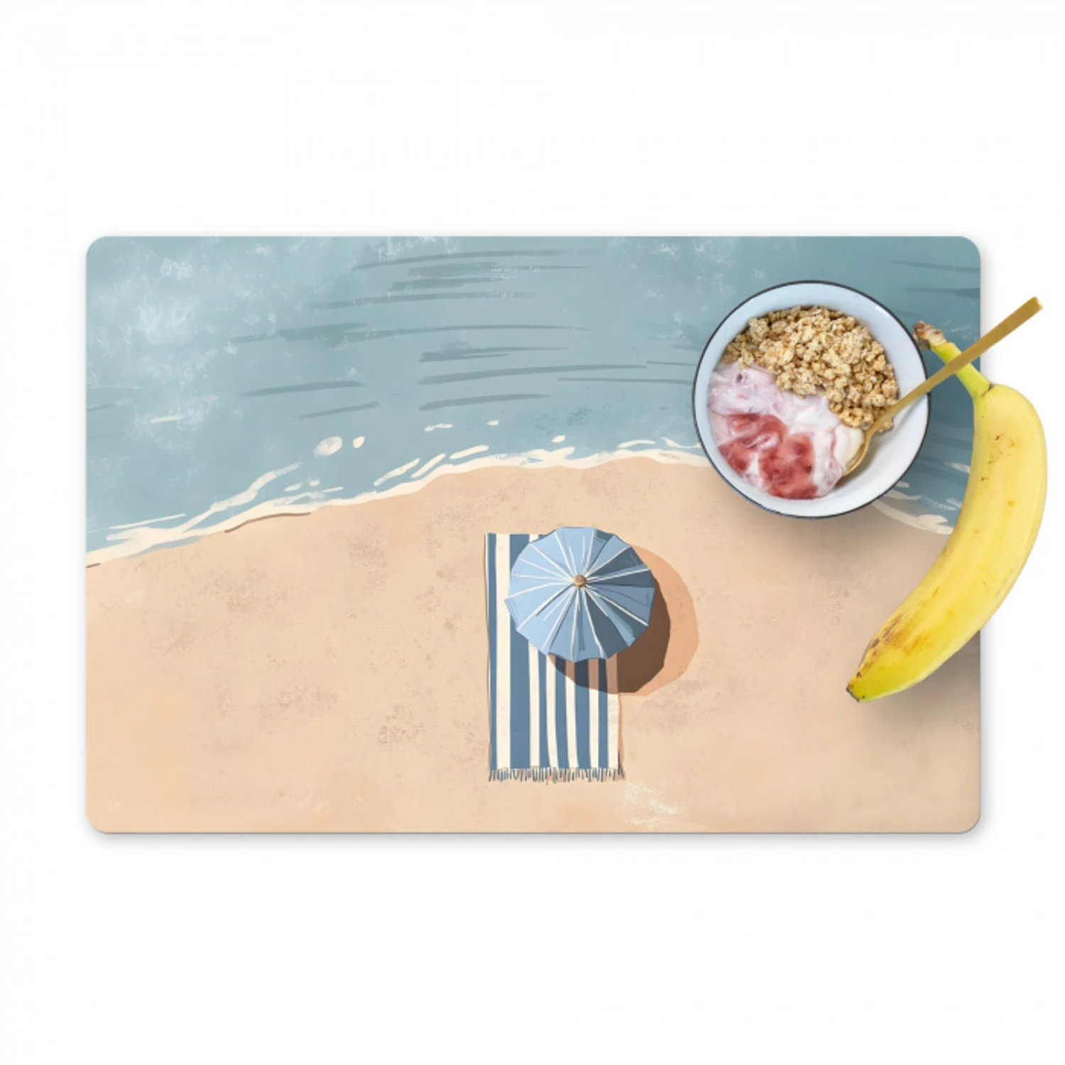 Strandlaken - Strepen - Parasol - Strand Placemat vinyl groot -zzzproduct_Kitchenyeah-website