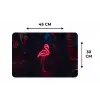 Flamingo - Roze - Neon - Licht Placemat vinyl groot -specs