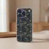 Abstract - Lijnen - Blauw - Goud Telefoonhoesje iPhone 17 Pro klein 878 -sfeer2