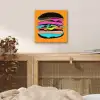 Hamburger - Kleurrijk - Speels aluminium wit klein -sfeer3