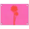 Palmbomen - Modern - Roze tuinposter los doek klein -3d