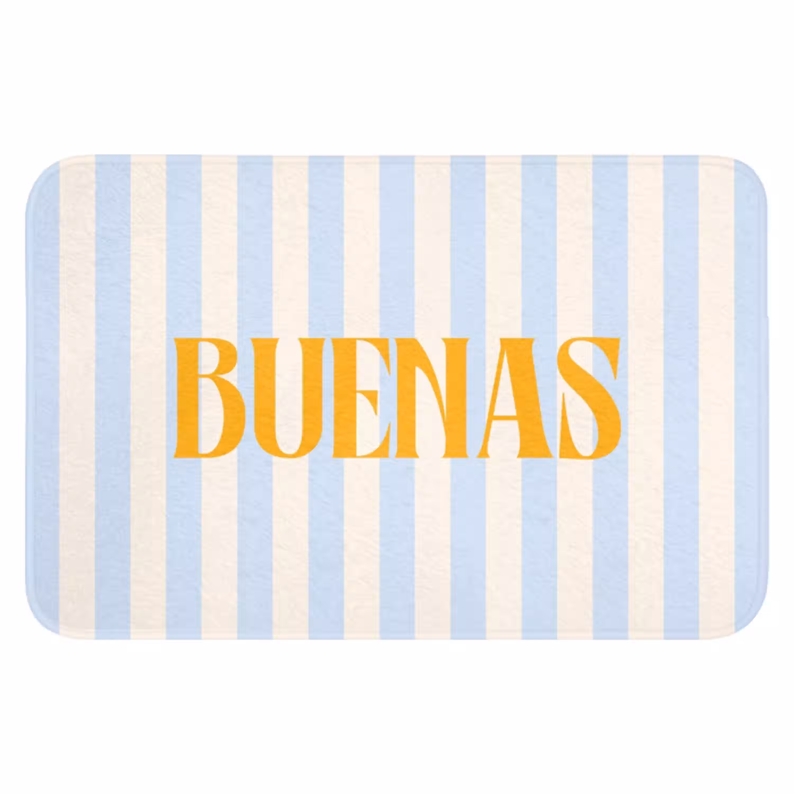 Oranje - Blauw - Strepen - Buenas WCmat klein -3d
