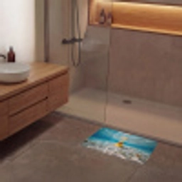 Duikbril - Eend - Water Badmat klein -sfeer2