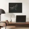 Libelle - Dieren - Zwart - Insect PET vilt klein -sfeer5