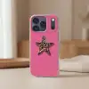 Ster - Luipaard - Print - Roze Telefoonhoesje iPhone 17 Pro klein -sfeer2