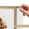 Aap - Bruin - Waterverf - Dieren - Meiden - Jongens Light Box met batterij (Wandlamp kind) middel -USP_websiteprintNL
