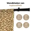 Luipaard - Bruin - Patroon Wandkleed katoen klein 269 -sfeer2