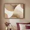 Retro - Geometrische lagen - Aardetinten Textielframe - compleet frame klein -sfeer1