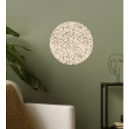 Luipaard - Klassiek - Beige Wandcirkel behangsticker klein 186 -sfeer2