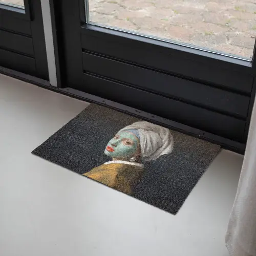 Iconisch - Modern - Kleurrijk Deurmat klein -sfeer2