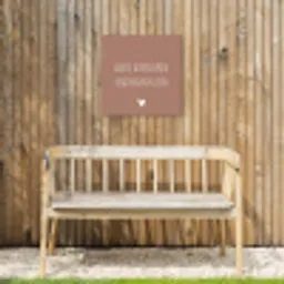 Spreuken - Grote avonturen beginnen klein - Quotes Tuinposter op houten frame 2 cm dik klein -sfeer4