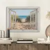 Doorkijk - Strand - Zee - Duinen - Zand - Water - Helmgras PET vilt klein -sfeer1