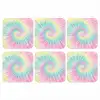 Pasteltinten - Tie dye - Roze onderzetter kurk middel -3d