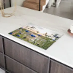 Veld van Rust bij Zonsondergang Inductie beschermer vinyl 3mm klein -sfeer8