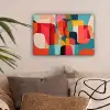 Vormen - Kleurrijk - Abstract - Vlakken canvas 2cm klein -sfeer1