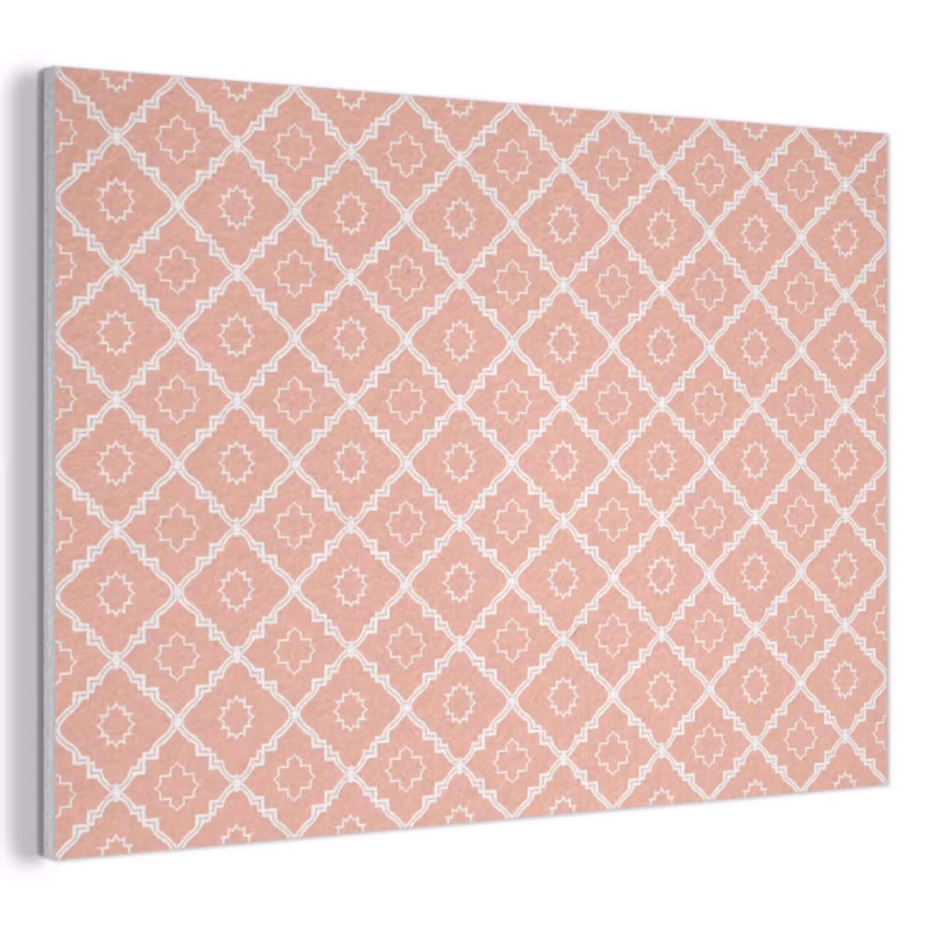 Zalmroze - Geometrisch - Elegant - Patroon PET vilt klein 837 -3d