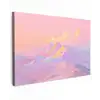Bergtoppen - Wolken - Dromerig canvas 2cm klein -z3d