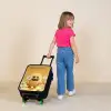 Monster - Wezen - Bloem - Geel Kinderkoffer - Zwart klein -sfeer1