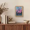 Bloem - Bloesems - Roze - Abstract Light Box met kabel (Tafellamp) klein -sfeer2