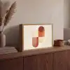 Bogen - Beige - Vormen Light Box met batterij (Wandlamp) middel -sfeer2
