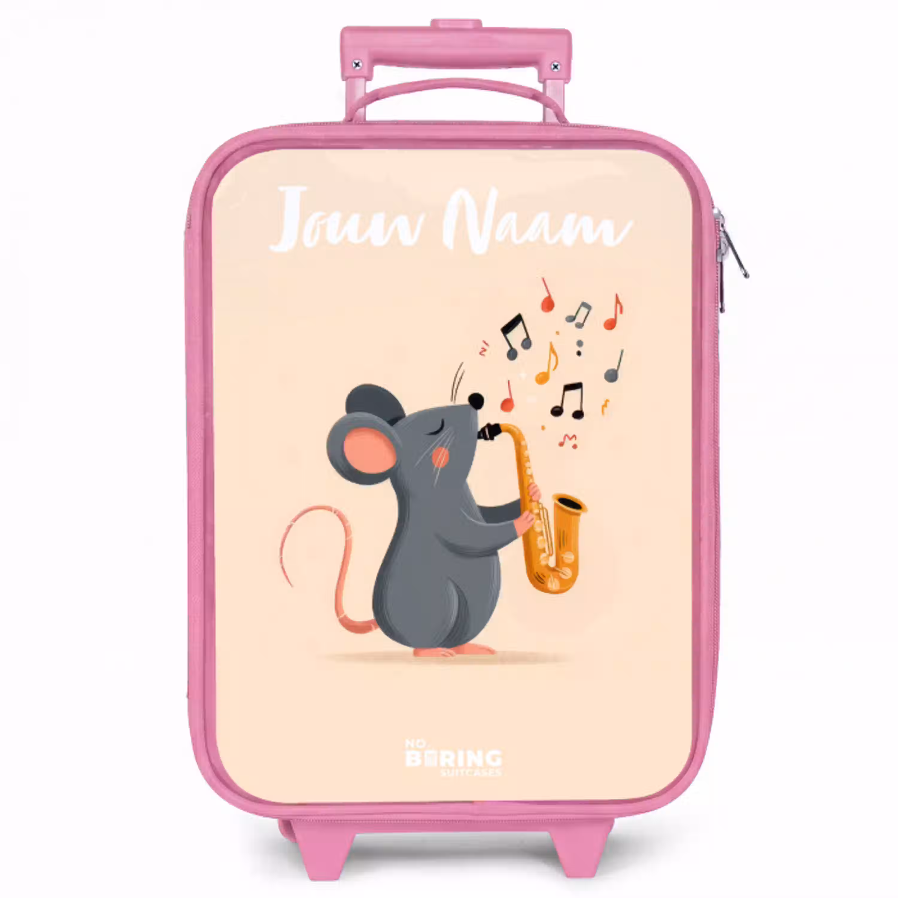Muis - Saxofoon - Muziek Kinderkoffer - Roze klein -zzz_website3d