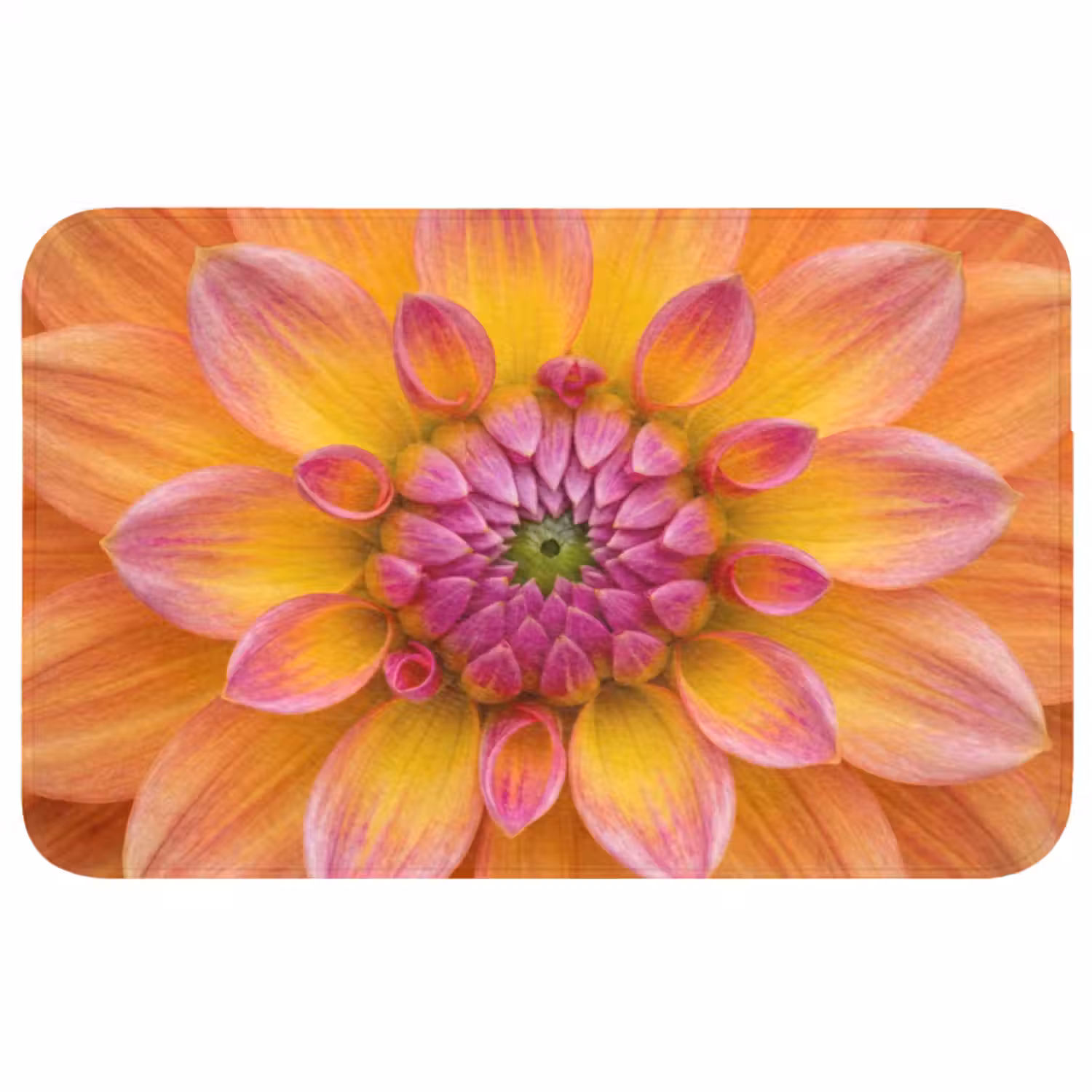 Badmat - Dahlia - Bloem - Oranje